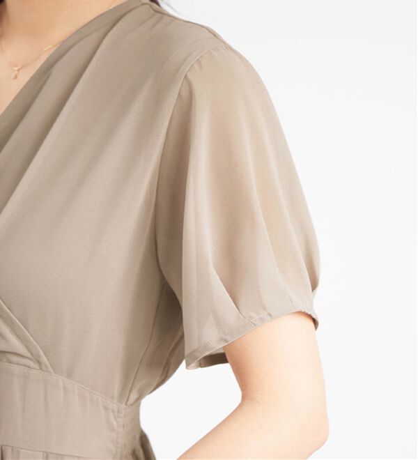 alotta（アロッタ）の「【接触冷感】インナー付カシュクールワンピース（その他ワンピース）」｜詳細画像