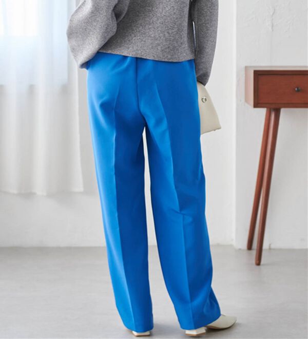 RANAN（ラナン）の「【選べる２丈】機能付！美脚シルエットセンタープレスワイドパンツ（フルレングスパンツ）」｜詳細画像