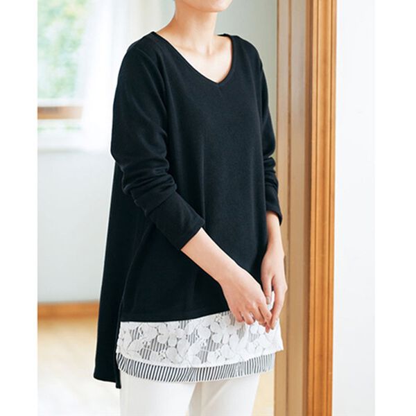 BELLUNA（ベルーナ）の「レイヤード風カットソーチュニック（チュニック）」｜詳細画像