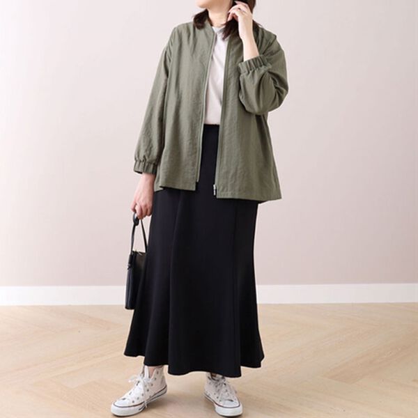 BELLUNA（ベルーナ）の「ビンテージ素材ジッパージャケット（その他ジャケット）」｜詳細画像