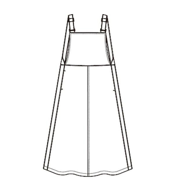 BELLUNA（ベルーナ）の「オシャレに細見え配色使いジャンドレ（ジャンパースカート）」｜詳細画像