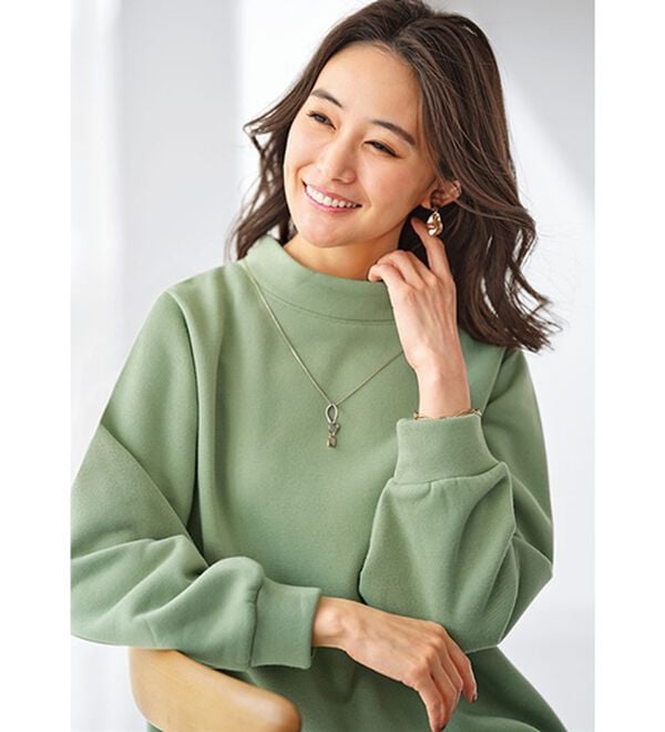 BELLUNA（ベルーナ）の「ふんわり素材軽ぽかチュニックワンピース（チュニック）」｜詳細画像