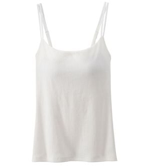 YU'NOW（ユナウ）の「【カップ付インナー】バックオープンブラキャミソール（ブラトップ・カップ付きインナー）」｜ホワイト