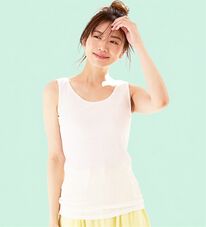 LAVIENNE（ラヴィエンヌ）の「【ムレ嫌いさん必見！】綿１００％涼しいタンクトップインナー＜さらりラボ＞（肌着・インナーウェア）」