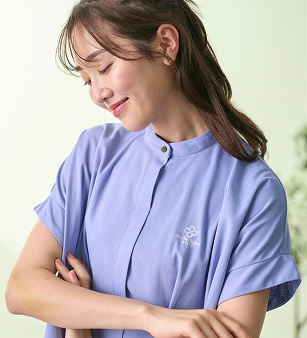 BELLUNA（ベルーナ）の「【ｍａｒｉｅ　ｃｌａｉｒｅ　ＳＰＯＲＴ】かのこ素材タックデザインフレアーチュニック（チュニック）」｜詳細画像