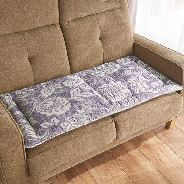 「イタリア製ロングシートクッション「リカモ」（クッション・クッションカバー）」｜パープル