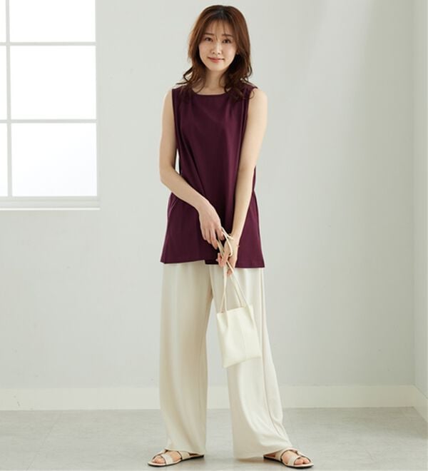 BELLUNA（ベルーナ）の「レイヤードに活躍！綿100％タンクトップ（タンクトップ・キャミソール）」｜詳細画像