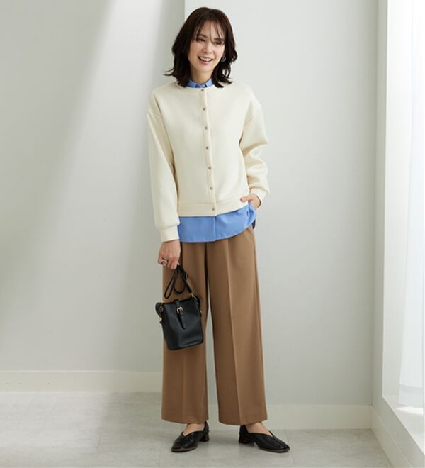 BELLUNA（ベルーナ）の「きれい見えスナップボタンカーディガン（ニットカーディガン）」｜詳細画像