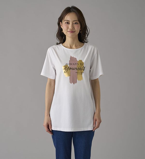 BELLUNA（ベルーナ）の「一枚で着映えるデコラＴ（Tシャツ）」｜詳細画像