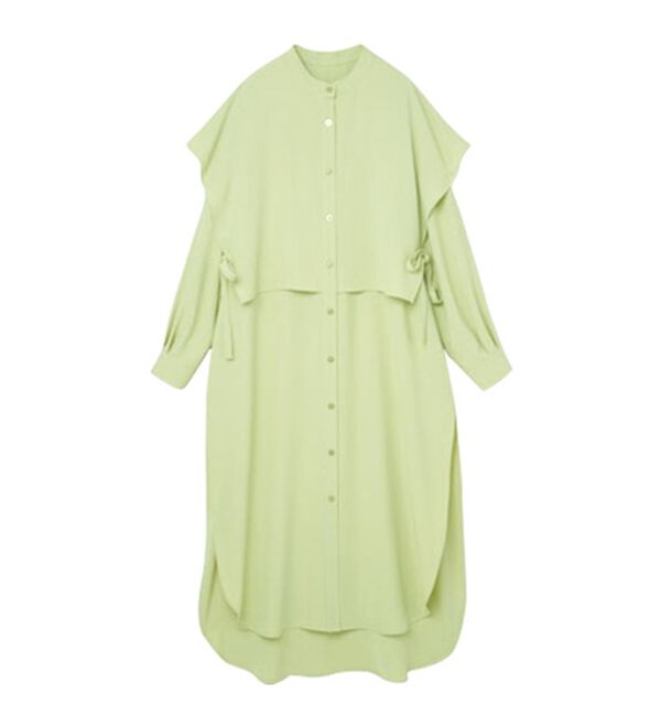 RANAN（ラナン）の「ヨーク重ね使い深スリットシャツチュニック（チュニック）」｜詳細画像