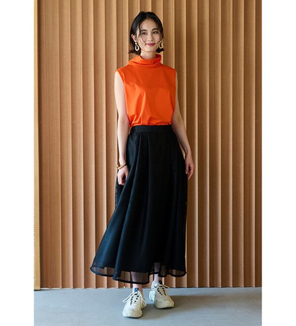 RANAN（ラナン）の「スリーブレスハイネックプルオーバー（カットソー）」｜詳細画像