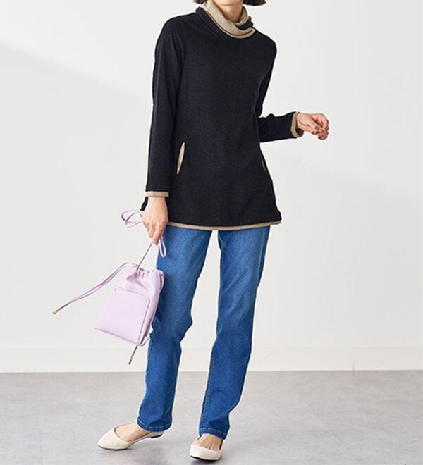 BELLUNA（ベルーナ）の「衿デザイン配色チュニック（チュニック）」｜詳細画像