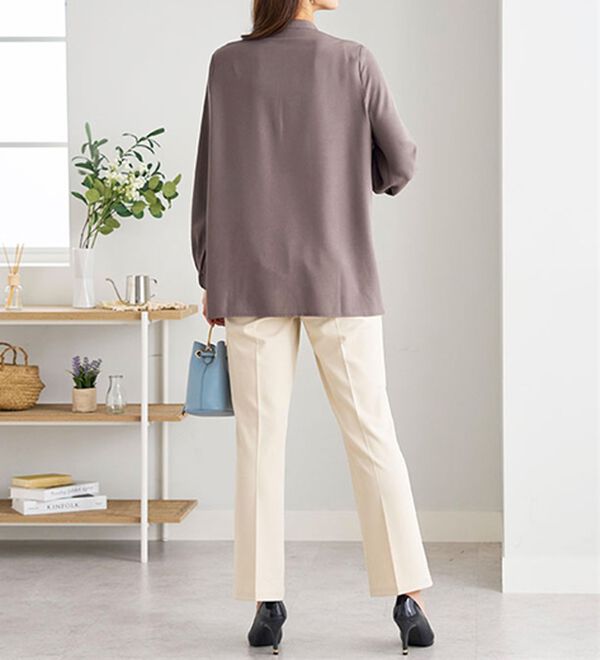 BELLUNA（ベルーナ）の「ケミカルレース上品シャツチュニック（チュニック）」｜詳細画像