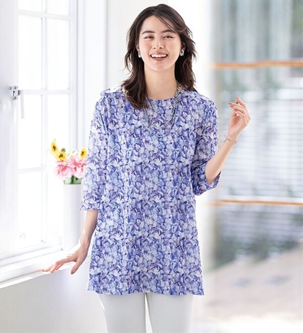 ルフラン（ルフラン）の「【３色組】＜ｐｌａｎｔｉｃａ＞ドレープチュニック（チュニック）」｜詳細画像