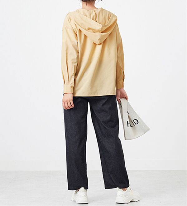 BELLUNA（ベルーナ）の「シアー素材フードデザインシャツ（シャツ）」｜詳細画像