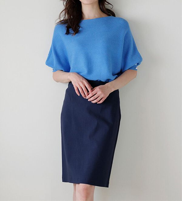 RANAN（ラナン）の「夏に嬉しい機能付！ストレッチタイトスカート（ひざ丈スカート）」｜詳細画像