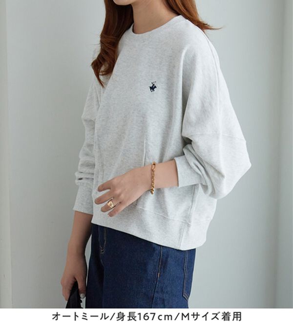 Viola e Viola（ヴィオラ エ ヴィオラ）の「【ビバリーヒルズポロクラブ】コクーンシルエットスウェット（カットソー）」｜詳細画像