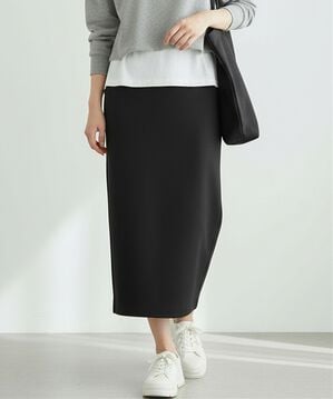 BELLUNA（ベルーナ）の「ポンチ素材きれい見えナロースカート（ロングスカート）」｜詳細画像