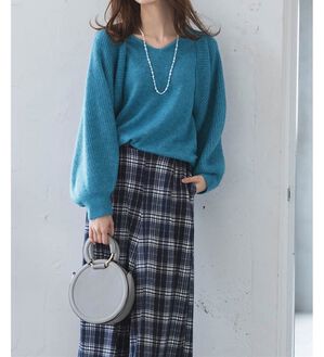 RANAN（ラナン）の「【2点セット】ボレロアンサンブルニット（アンサンブル）」｜ブルー