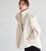 RANAN（ラナン）の「２ｗａｙボリューム袖ライトダウンキルティングアウター（ハーフコート）」