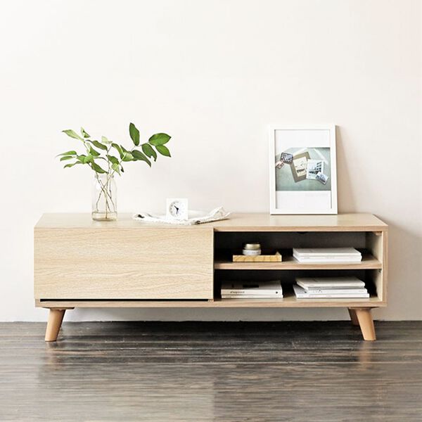 iellio（イエリオ）の「Ｒｏｏｍｎｈｏｍｅ木調韓国インテリアテレビボード＜モリス＞　＜テレビ台　ローボード　コンパクト　ツートンカラー＞（テレビ台）」｜詳細画像