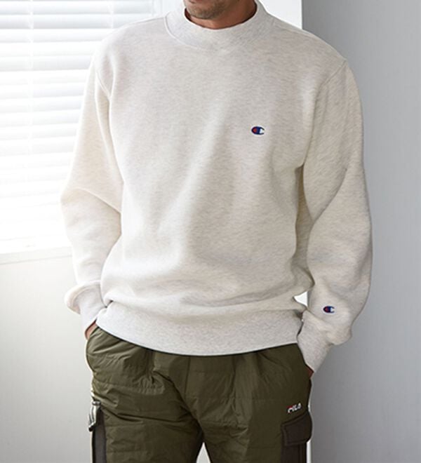 「＜チャンピオン＞モックネック裏起毛トレーナー（メンズトレーナー）」｜詳細画像