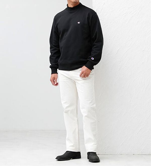 「＜チャンピオン＞モックネック裏起毛トレーナー（メンズトレーナー）」｜詳細画像