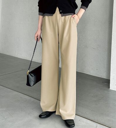 GeeRA（ジーラ）の「美脚見えカーブフレアパンツ（フルレングスパンツ）」