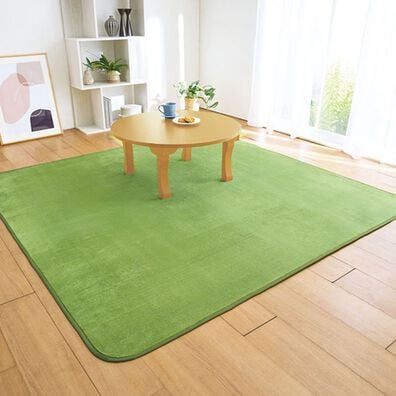 「洗えるはっ水フランネルラグ＜ホットカーペット対応・撥水・洗濯可能＞（カーペット）」