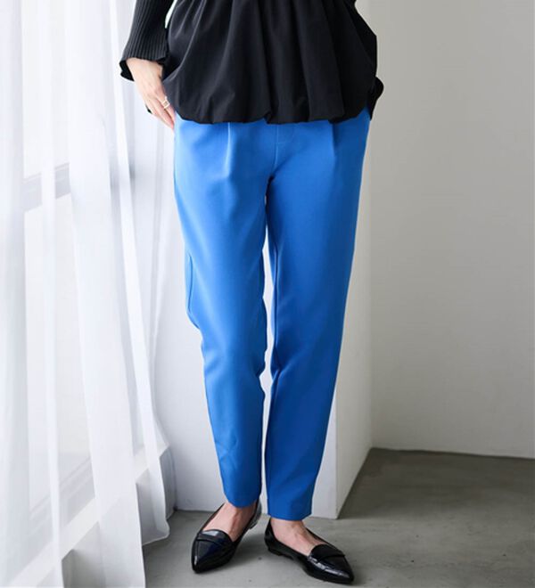 RANAN（ラナン）の「あったか！裏起毛美脚シルエットタックパンツ（フルレングスパンツ）」｜詳細画像