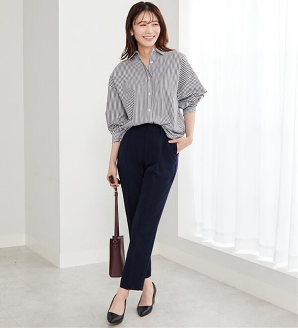 BELLUNA（ベルーナ）の「＜Ｃ／Ｓ＞センタータックテーパードパンツ（テーパードパンツ）」｜詳細画像