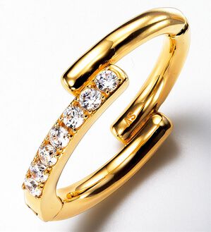 ルフラン（ルフラン）の「リングにもなる煌めきイヤカフ（片耳用）（イヤリング・ピアス）」｜1