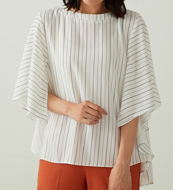 BELLUNA（ベルーナ）の「ＵＶ対策！涼やかケープ風ブラウス（ブラウス）」｜詳細画像