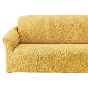 「抗菌防臭付タテヨコ伸縮フィット式ソファカバー（ソファーカバー）」｜ミモザイエロー