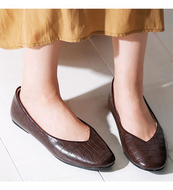 GeeRA（ジーラ）の「足にフィット！スクエアトゥパンプス　プレーン（パンプス）」｜詳細画像