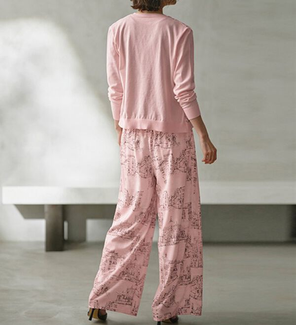 RANAN（ラナン）の「スカーフプリントニットカーディガン（ニットカーディガン）」｜詳細画像