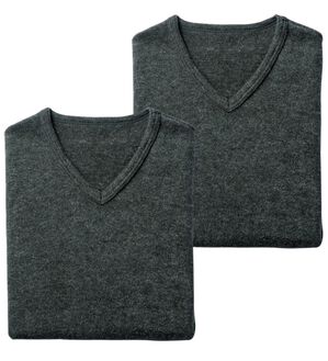 「日本製　３重奏のぬくもりエア３インナー　Ｖベスト（メンズ肌着・インナーウェア）」｜詳細画像