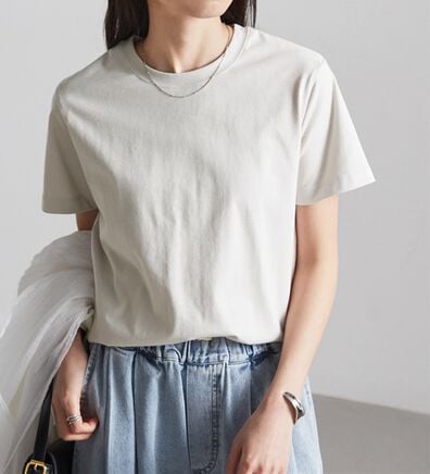 RANAN（ラナン）の「【5つの機能付】ひんやり着回し抜群ベーシックＴシャツ＜選べる着丈＞（Tシャツ）」