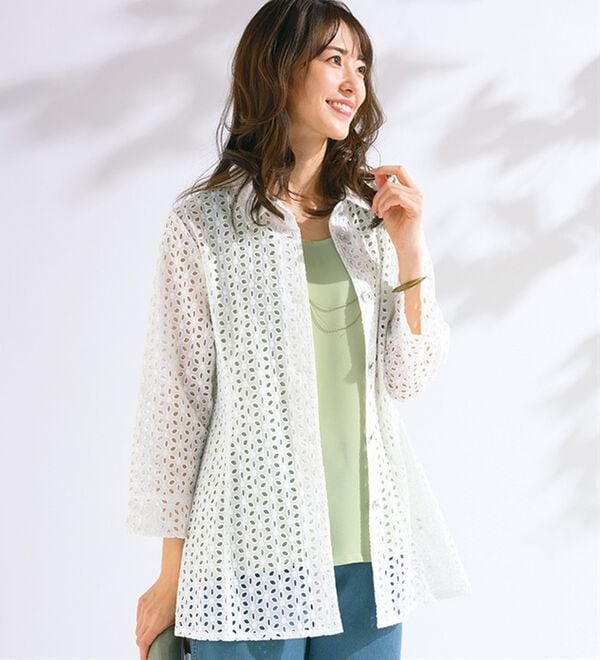 ルフラン（ルフラン）の「復刻版　華やか綿レースジャケット（その他ジャケット）」｜詳細画像