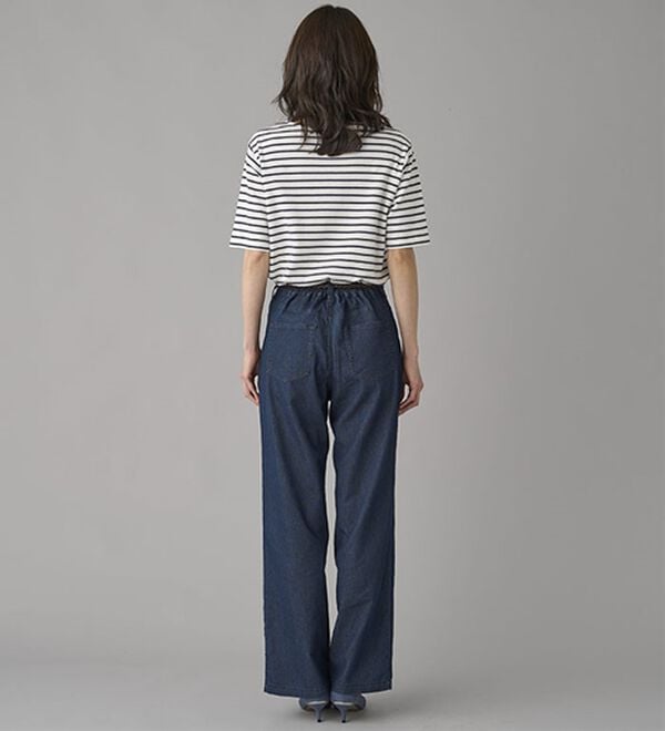 BELLUNA（ベルーナ）の「【チラシ掲載】新感覚！メッシュデニムワイドパンツ（フルレングスパンツ）」｜詳細画像