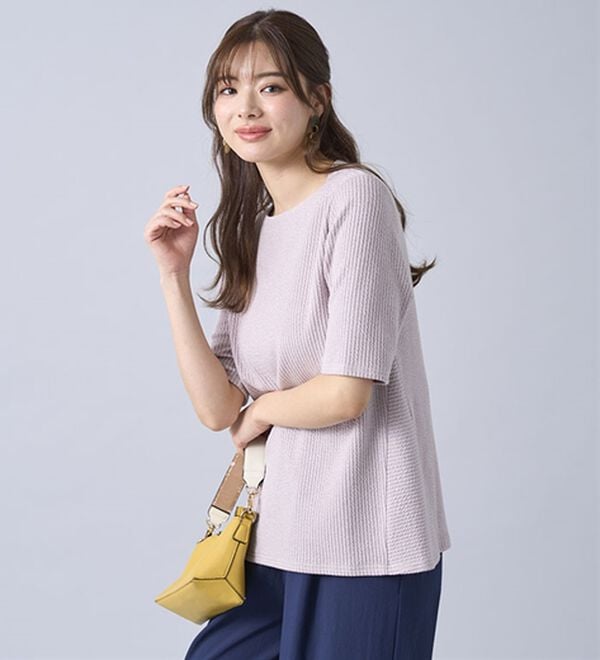 BELLUNA（ベルーナ）の「テンセル（ＴＭ）繊維混ストレッチプルオーバー（カットソー）」｜詳細画像