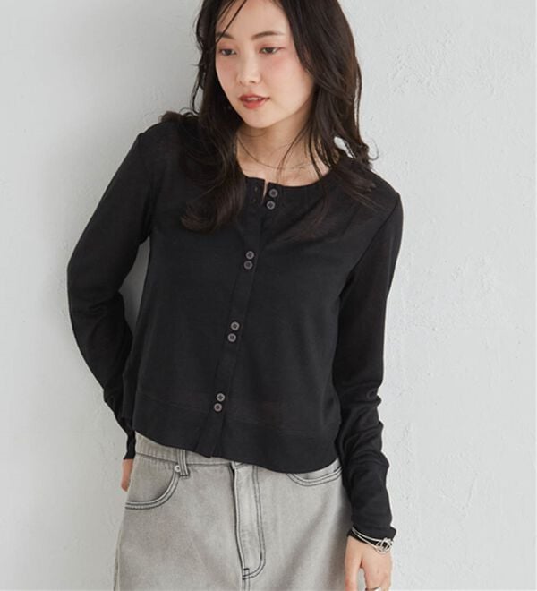 RANAN（ラナン）の「シアーリブカーディガン（その他カーディガン）」｜詳細画像