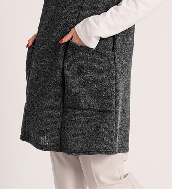 BELLUNA（ベルーナ）の「杢調素材ポケットデザインジャンパードレス（ジャンパースカート）」｜詳細画像