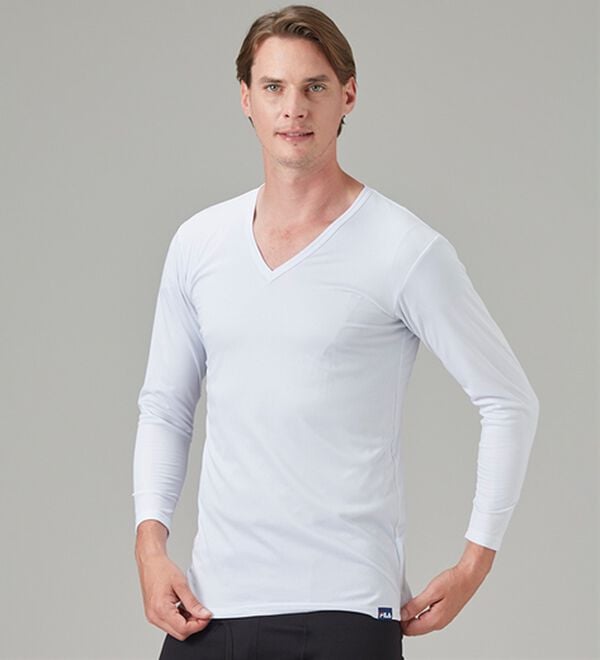 「【３枚組】＜フィラ＞ホットテック　柔らか裏起毛インナー（メンズ肌着・インナーウェア）」｜詳細画像