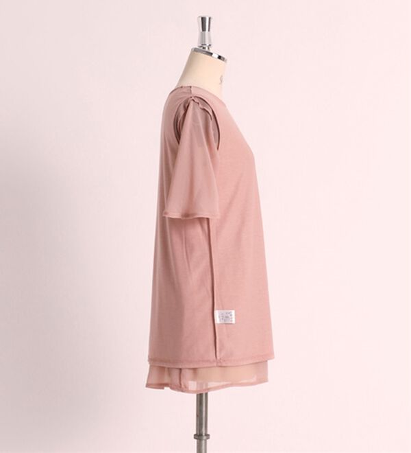 BELLUNA（ベルーナ）の「ふわり涼やか！楊柳シフォン重ねチュニック（チュニック）」｜詳細画像