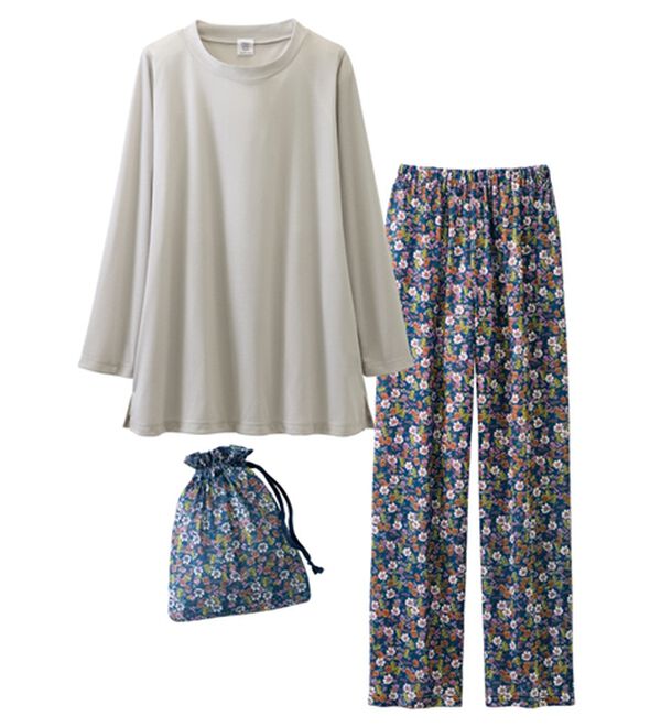 LAVIENNE（ラヴィエンヌ）の「【３点セット】【ヒビヤカダン　スタイル】トラベルパジャマ（パジャマ・ルームウェア）」｜詳細画像