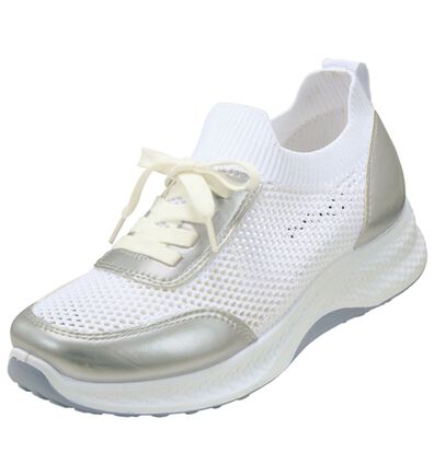 BELLUNA（ベルーナ）の「紐靴に見えるのびのびニットスニーカー（スニーカー）」