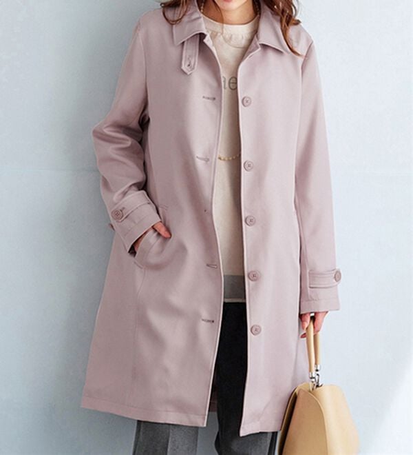 BELLUNA（ベルーナ）の「花粉対策！ライナー付ステンカラーコート（ロングコート）」｜詳細画像