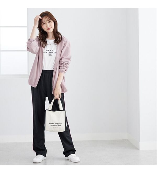 BELLUNA（ベルーナ）の「＜ＥＬＬＥ　Ａｃｔｉｖｅ＞多機能！配色ジャージパンツ（その他パンツ）」｜詳細画像