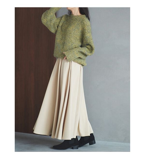 RANAN（ラナン）の「ボリューム袖ふんわりミックスニット（ニット・セーター）」｜詳細画像